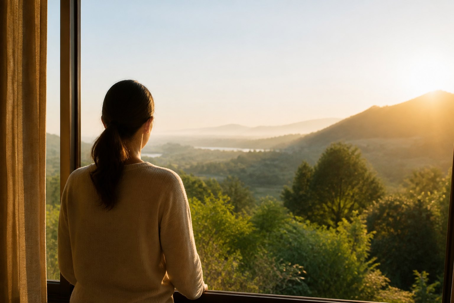 Morning sunlight and circadian rhythm with early daylight after waking