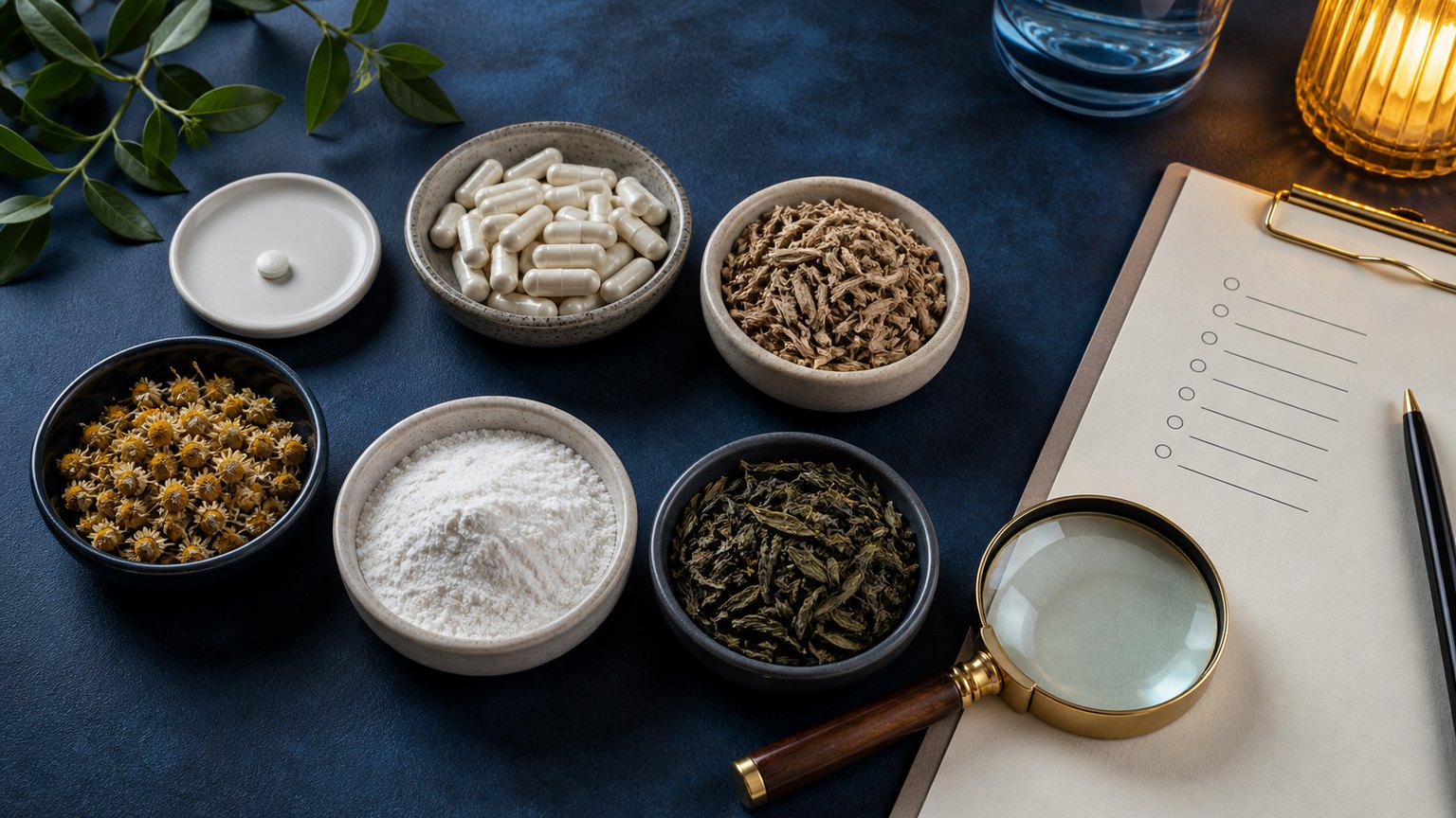 Sleep supplements arranged for an evidence and safety review