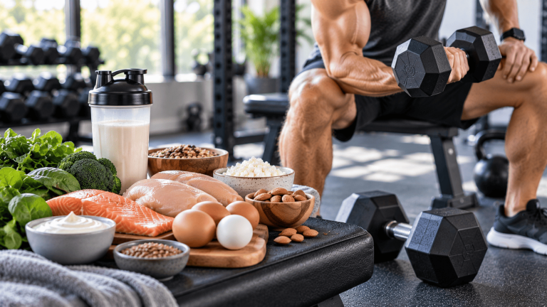 Protein-rich foods supporting strength training and recovery
