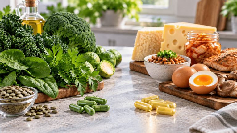 Vitamin K1 vs K2: Differences, Food Sources, and Safety