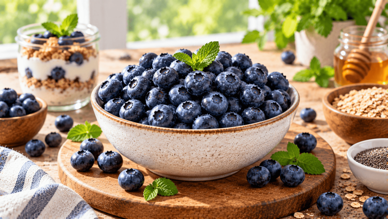 Blueberries Nutrition Guide: Fiber, Anthocyanins, Heart Health, Brain Research, and Healthy Ways to Eat Them