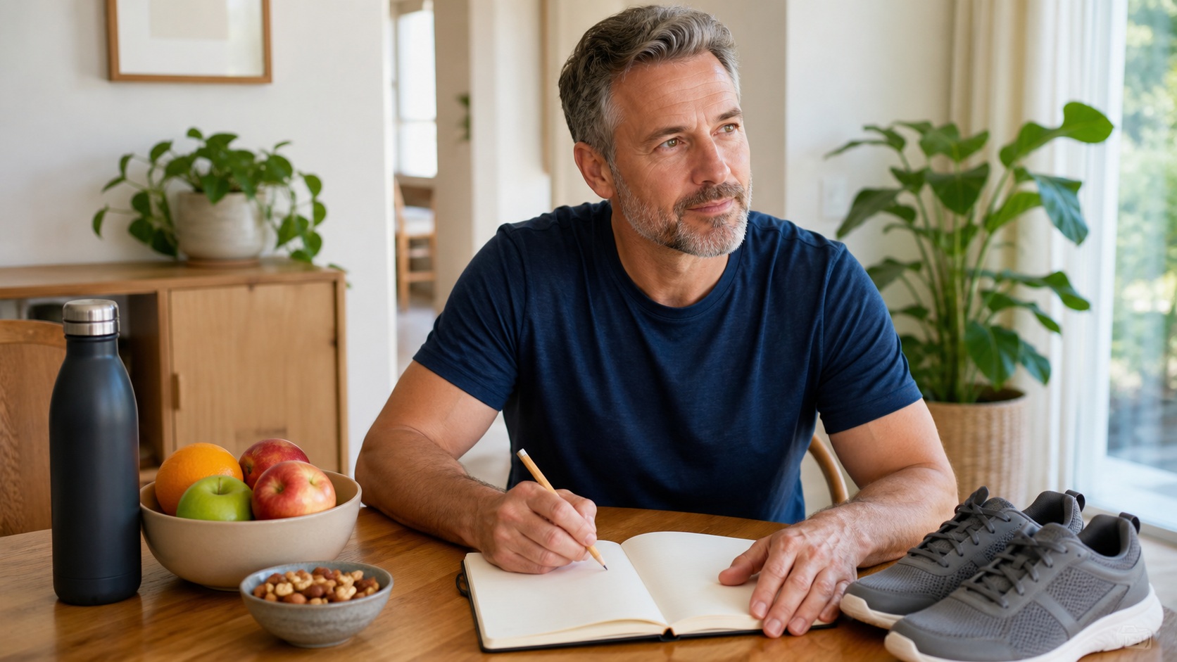 Health goal setting for men over 40