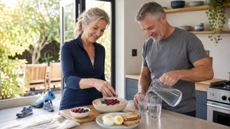 Healthy morning routine for adults over 50