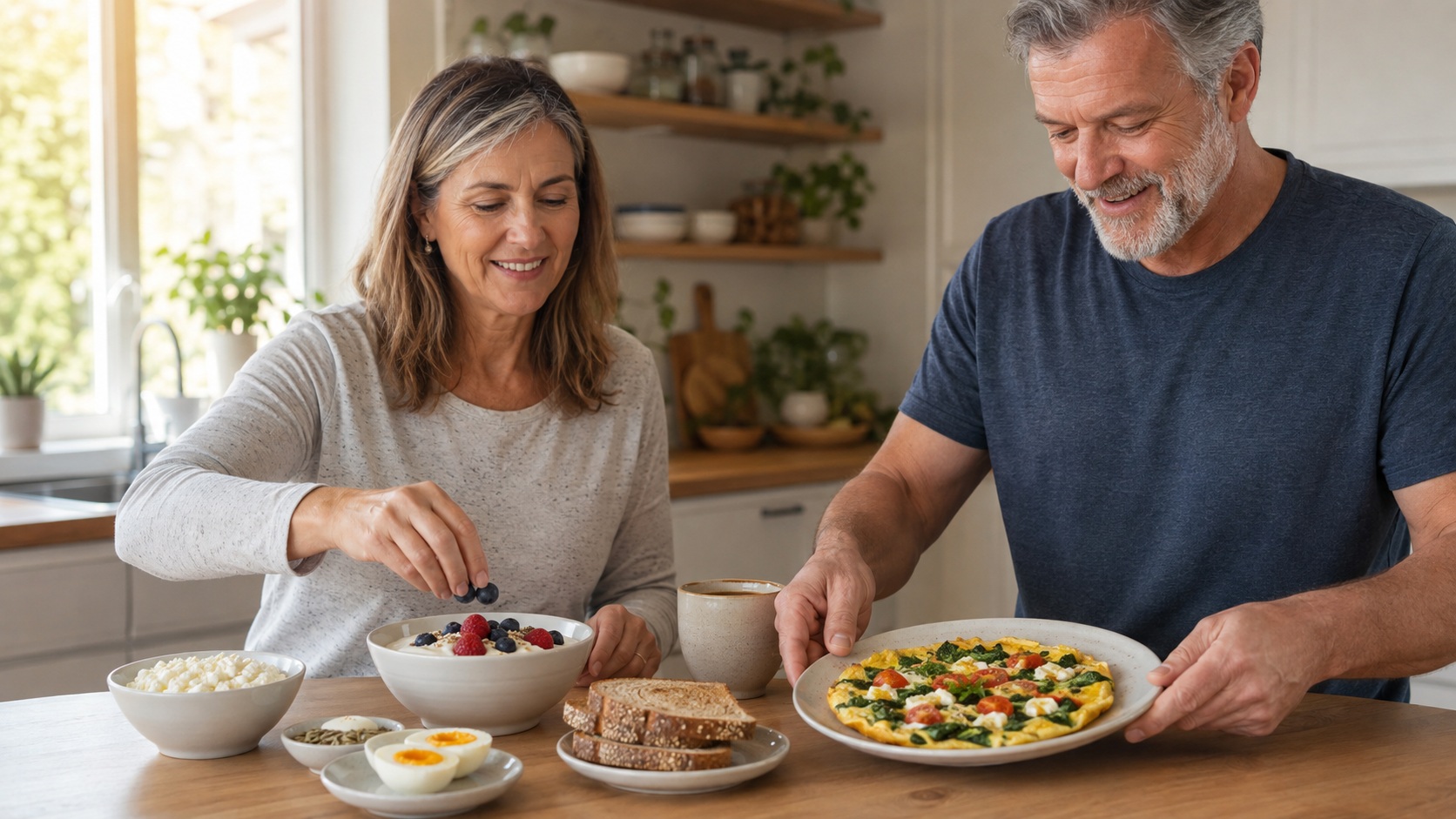 High-protein breakfast for adults over 50