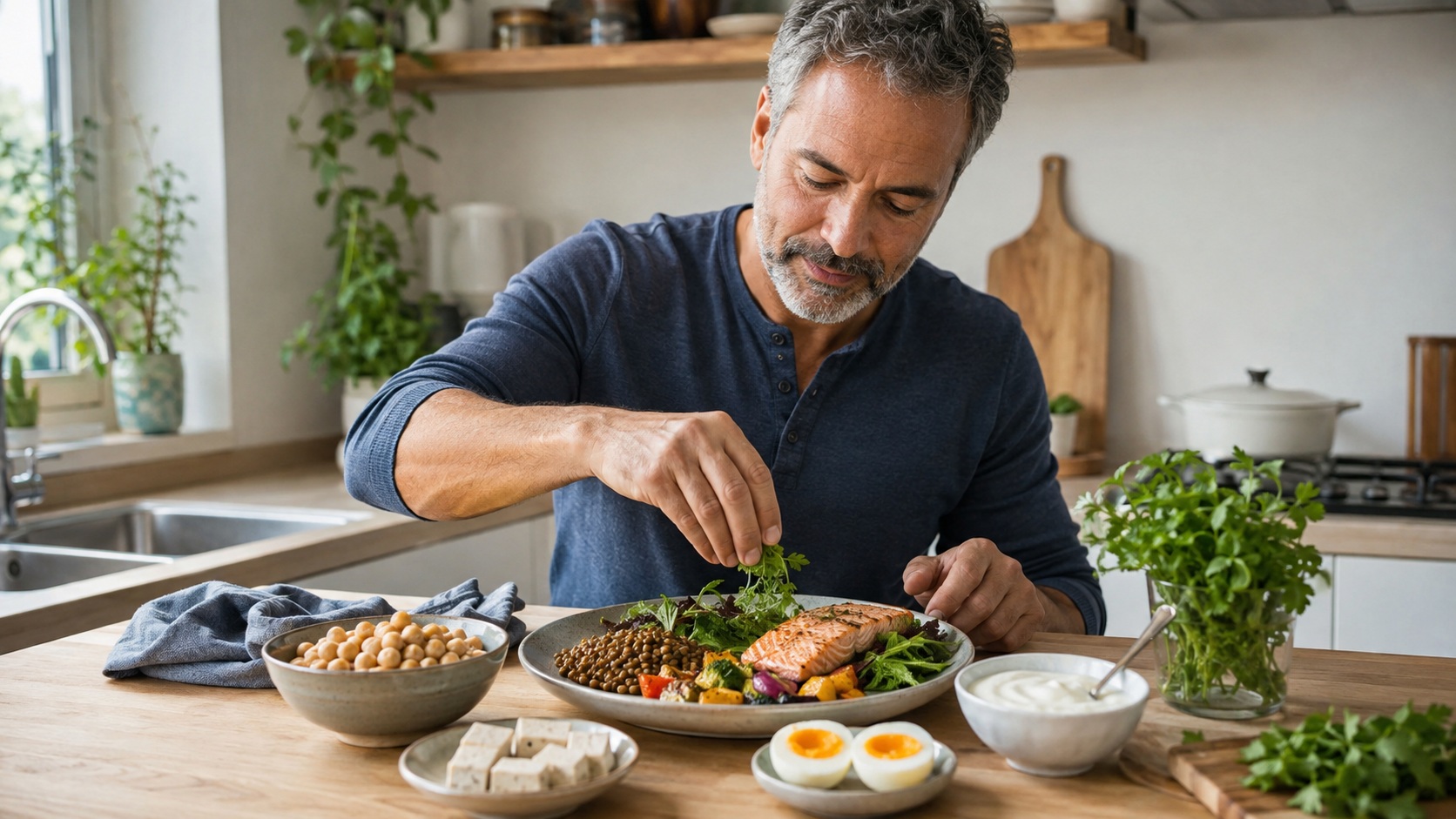 Protein intake for men over 40