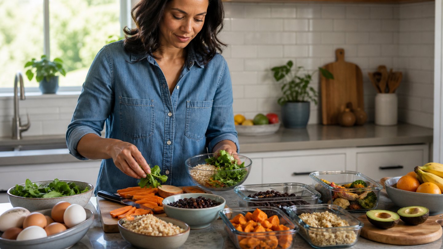 Balanced meal preparation as part of a practical sleep nutrition plan