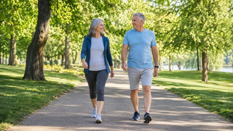 Walking routine for adults over 50