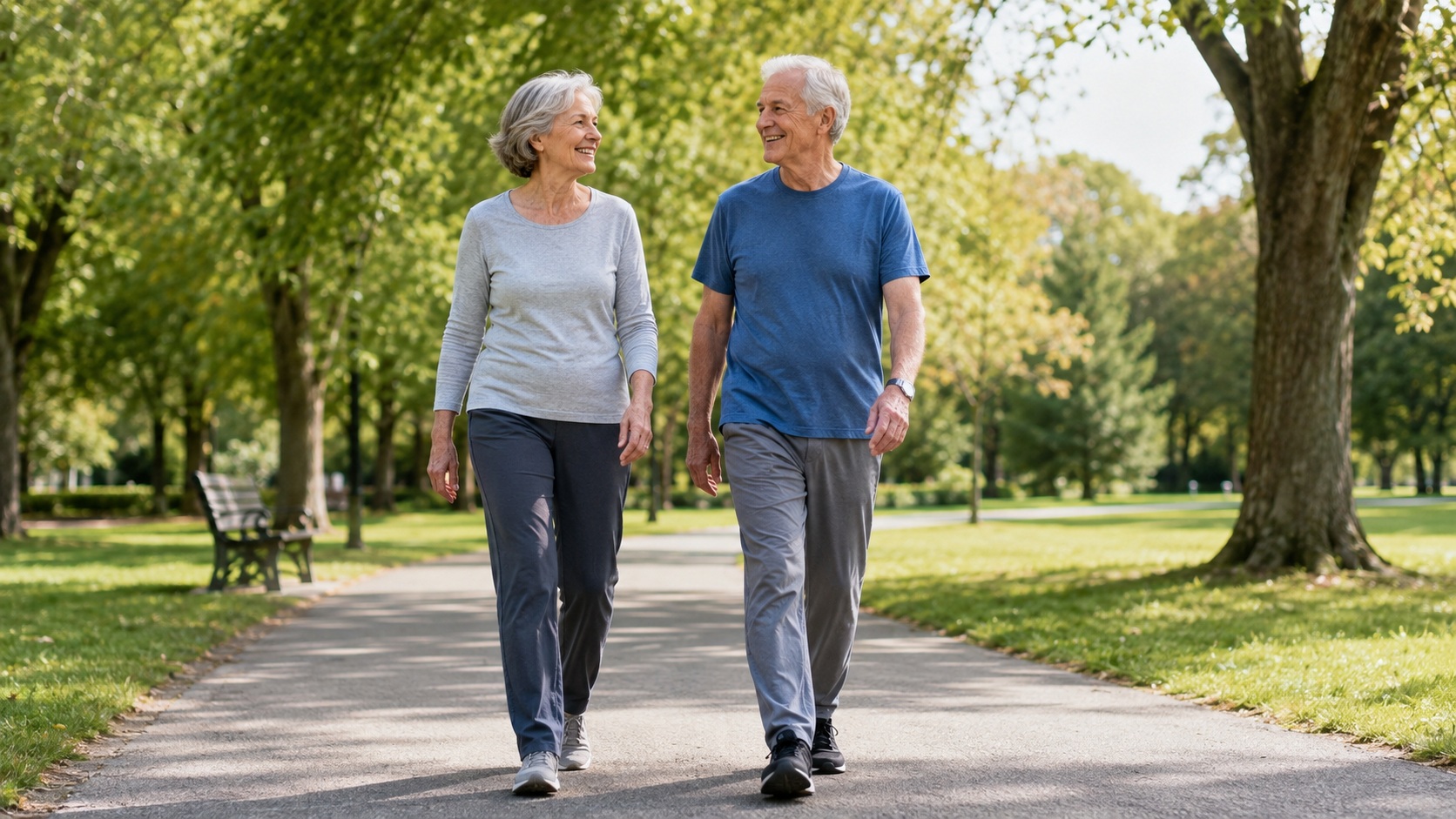Walking routine for people over 60