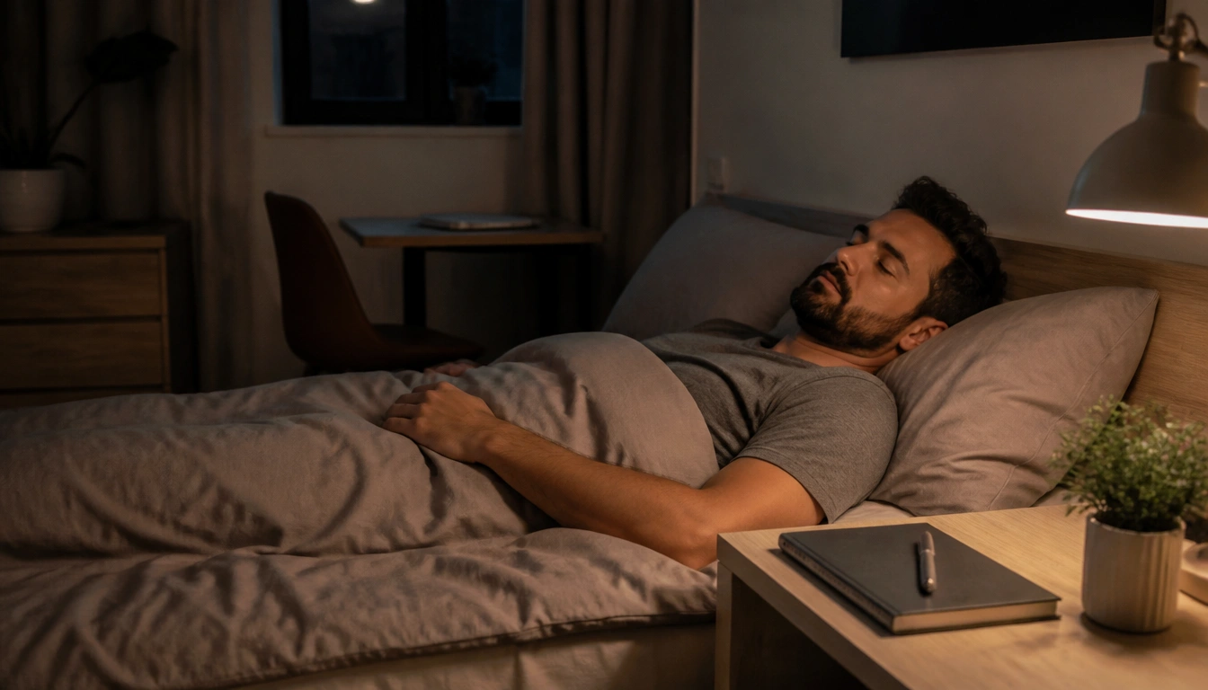 10-minute bedtime routine steps for people working from home to wind down and sleep better