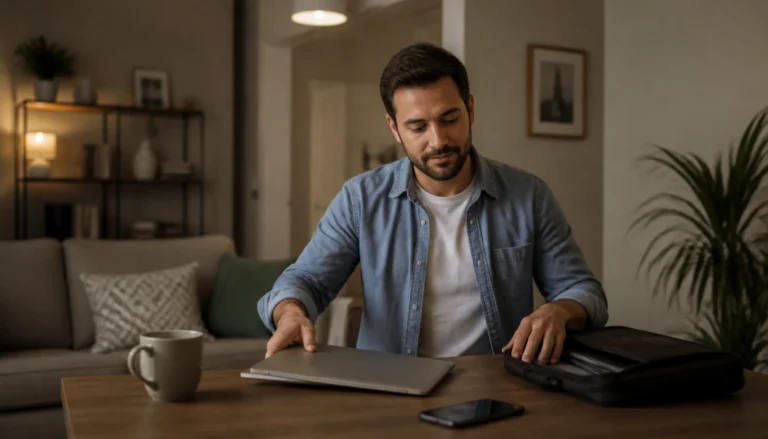 Step-by-step after-work recovery routine for remote workers to switch from work mode to sleep