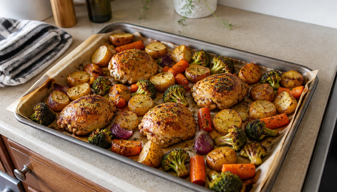 Budget-friendly sheet-pan dinners with protein and vegetables, meal-planning tips for college students