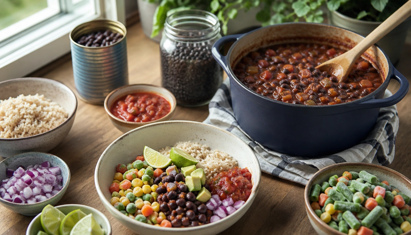 Easy bean dinner ideas with canned or dried beans for budget-friendly healthy meals