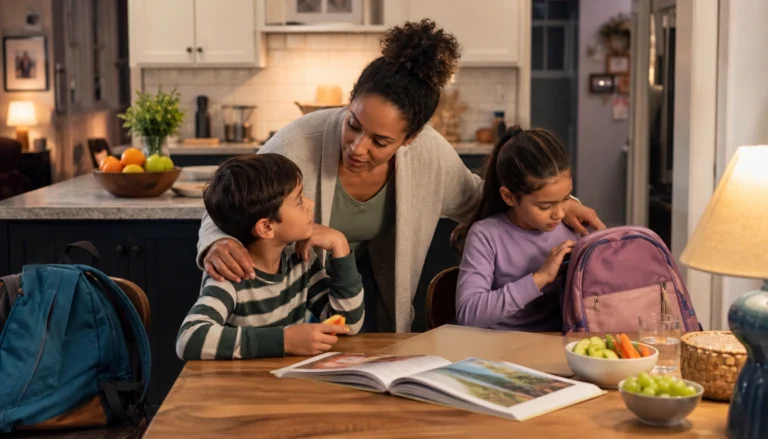 Busy parents use a simple healthy routine checklist for mornings, meals, movement, screens, and sleep to stay consistent.