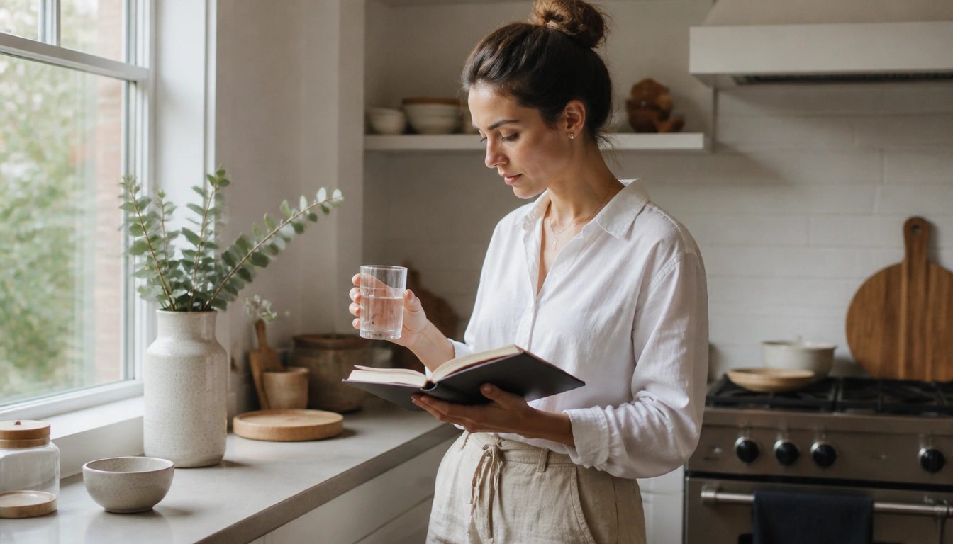 A simple 15-minute morning calm routine checklist for busy professionals to reduce reactivity and boost focus.