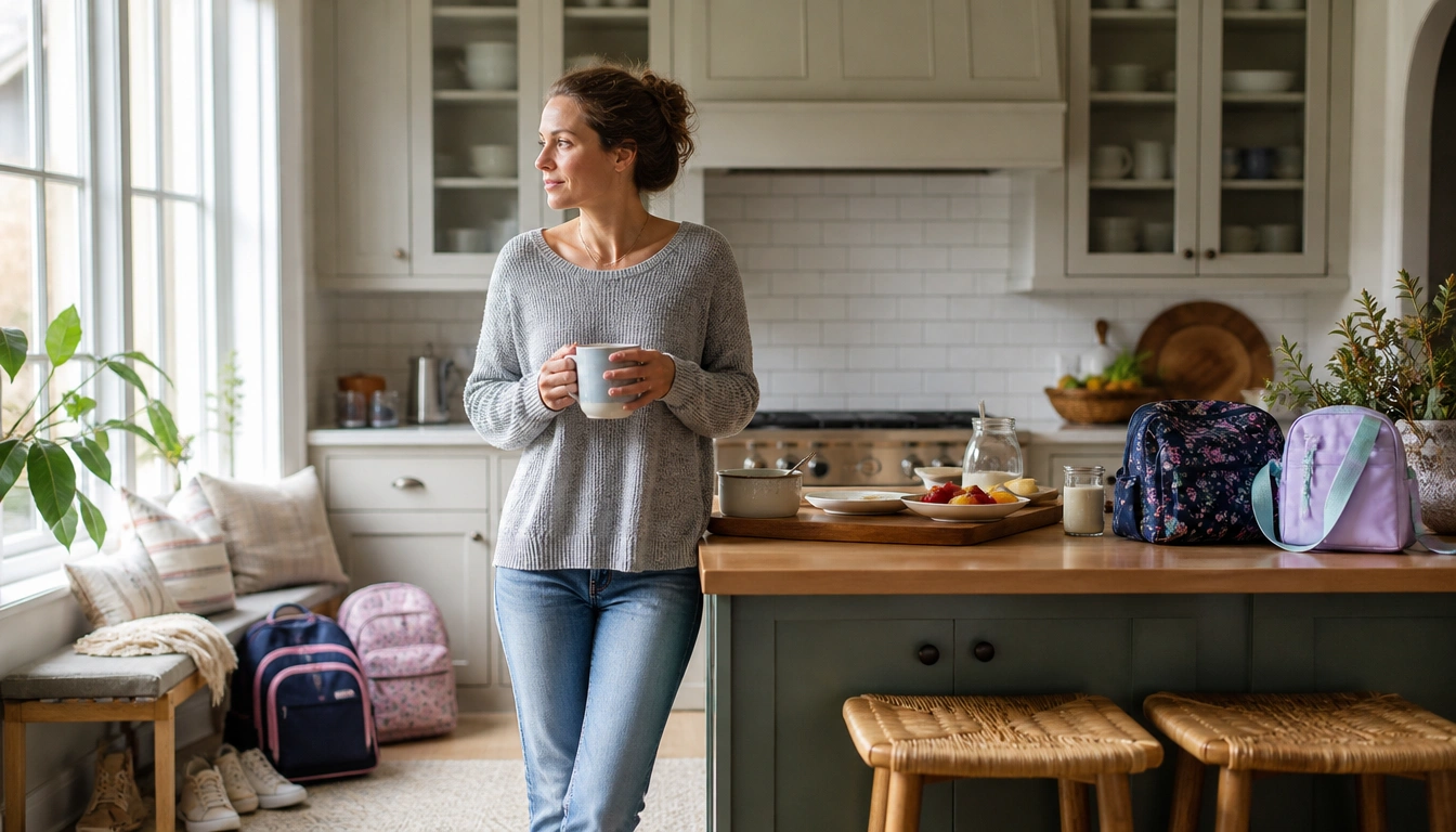 Busy parents use a simple morning calm routine with night-before prep, visual cues, and a short parent buffer to reduce