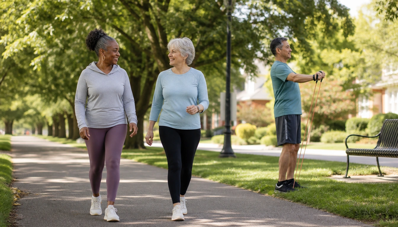 A practical guide to simple health goals for adults over 50: movement, strength, protein, and less sitting.