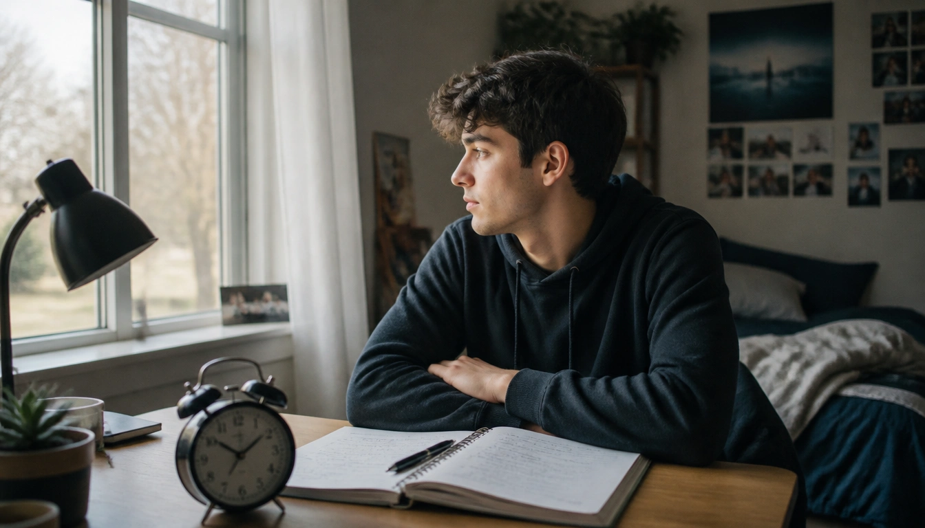 College student planning a weekend sleep schedule reset to avoid Sunday night insomnia and Monday fatigue